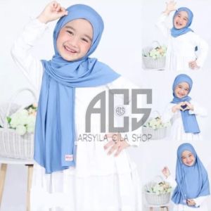 HIJAB ANAK PASHMINA INSTAN / KERUDUNG ANAK TK JILBAB PASTAN JERSEY /JILBAB KEKINIAN TERBARU