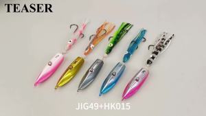 TEASER J49 80g 100g 120g 150g 180g 200g Slow Sinking Inchiku Jig Lure Bottomship Soft Squid Rubber Skirts Fishing Jiging Bait