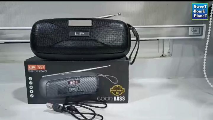 LP-V57 Radio Wireless Bluetooth USB TF card FM Radio Speakers Hands free Mini Speakers Removeable Li battery Speakers