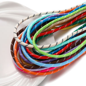 Colorful 5mm Polyester Core round Umbrella Rope Handmade DIY Keychain Weaving Pendant Cord Bag Hanging Bead Stringing Rope