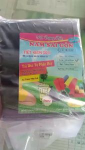 Combo 03 Túi Rác Tự Phân Hủy màu đen - 3 Cuộn/1kg