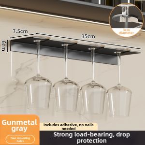 NIFENG | Inverted Storage Wine Glass and Stemware Shelf Non-drilling