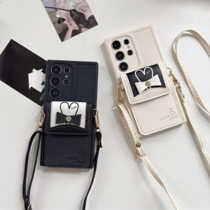 szhaiyu | Crossbody Wallet Card Slot Phone Case for Samsung Galaxy S26 S25 Ultra S22 S23 S24 Plus S21 FE A17 A07 A56 A36 Leather Cover
