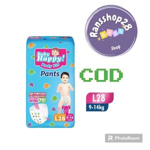 Baby Happy L28 Body Fit Pants Popok Anak Dan Bayi Size L - 28 Pcs