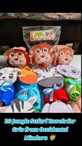 JUNGLE SAFARI THEMED TOWEL SOUVENIRS FOR BIRTHDAYS AND BAPTISM