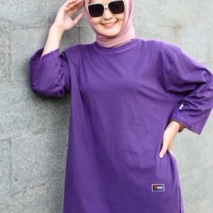 Kaos wanita oversize polos forever motif terlaris baju atasan oversize cewek terbaru
