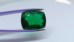 Natural Brazil Green Tourmaline 15.50 Cts. TCushion Cut Eye Clean Loose Gemstone