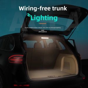 MONLEYTA | 2025 New Car Lighting Lamp Strong Magnetic USB Charging Roof Light Trunk LED Reading Light No Wiring Required Vehicle Mounted