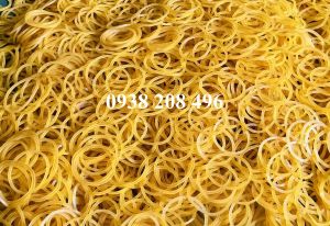 Gói 500g Dây thun khoanh vòng trung dây thun vòng nhỏ dây thun vòng lớn dây thun khoanh cao cấp dây thun vòng cột hàng dây chun vòng thun vàng