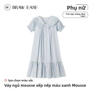 Đồ ngủ BE cho nữ làm bằng lụa băng một mảnh có đệm ngực