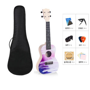 Ukulele Beginner Boys and Girls Student Kids Good-looking Entry Musical Instrument Small Guitar Fresh Graffiti Painting