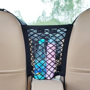 New Car Seat Gap Storage Net Pocket Organizer Box Waterproof Vehicle Interior Storage Bag Backrest Hanging Bag Organizer