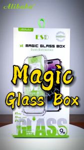 Alibaba 5D Magic Full Tempered Glass Box Screen Protector IP 15/15 Pro/15 Pro Max/X/XR/XS/XS MAX/11/11 PRO/11 PRO MAX/12/12 PRO/12 PRO MAX/13/13 PRO/14/14 PLUS/14 PRO/14 PRO MAX Automatic Dust Extraction Precise Positioning Easy Installation