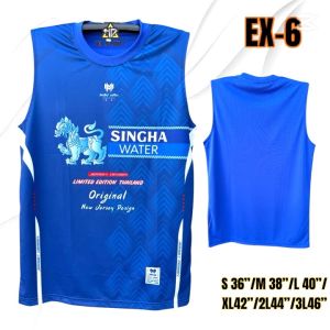 ชุด เสื้อEX-6 กางเกงดำ ธงชาติ ผ้าไมโครเตอร์เกรดพรีเมี่ยม เสื้อบอล วิ่งออกกำลังกาย สีสันสดใส แห้งเร็วระบายอากาศดี ส่งเร็ว