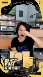 cordy cafe balack caffee | kopi sihat | kopi tambah kuat | penambah stamina | espreso with cordyceps