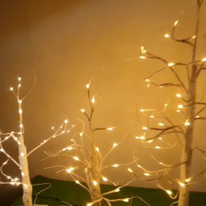 Đèn led trang trí hình cây Bạch Dương decor phòng trang trí noel trang trí tết 2026quán Coffeel siêu lung linh với đa dạng kích thước 0.6m09.1.2m sử dụng cổng usb 5v có công tắc tắt bật