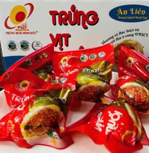 Combo 50 trứng vịt muối ăn liền Minh Đức tiện lợi - thơm ngon - bổ dưỡng - chay mặn đều dùng được-hàng VN chất lượng cao.