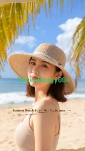 Nicee WOMENS SUMMER BEACH STRAW HAT FASHIONABLE CY9655