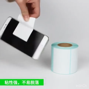 [500pcs] DIRECT THERMAL PAPER LABEL STICKER ROLL 80mmx80mm Barcode Label Thermal Paper Size 80x80 AWB Shipping Consignment Note Waterproof Oilproof Anti Scratch Strong Adhesive Barcode Labels Paper Roll Stickers 三防热敏标签纸