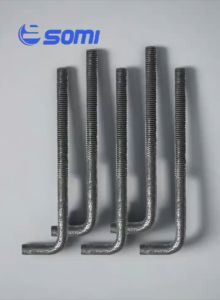 Anchor Bolt L-Type with Nut and Washer for M12 M16 M20 M24 M30