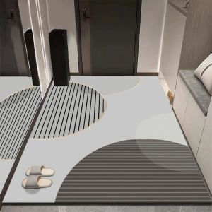 VIKAMA กํามะหยี่พรมห้องครัวแผ่นพื้น Anti-SLIPดูดซับน้ําน้ํามัน Quick-Drying ห้องน้ําและห้องน้ําคริสตัลตกแต่งบ้าน