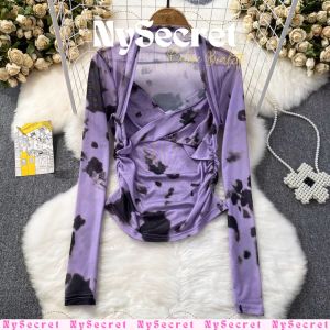 NySecret Top Transparant Long Slevee Atasan wanita baju wanita