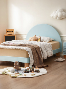 YUANSHI YUANSU | Full Solid Wood Birch Modern Minimalist Single Bed