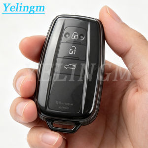For Toyota Prius Camry Corolla C-HR CHR RAV4 Prado 2018 Transparent TPU Car Remote Key Case Cover Protection Key Bag Accessories