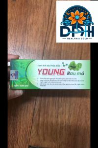 KEM BÔI DA THẢO MỘC YOUNG RAU MÁ. HỖ TRỢ GIẢM RÔM SẢY MẨN NGỨA GIÚP DỊU MÁT CHO DA BỊ CHÁY NẮNG GIẢM THÂM SẸO