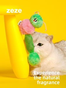 zeze | Durable Catnip Teaser Toy Wand Rope Ball
