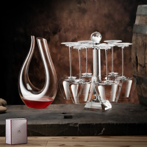 BOANG | Walnut Wood Wine Glass Display Rack