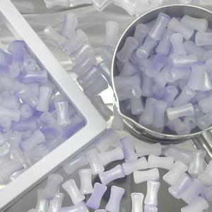 สร้อยข้อมือลูกปัดแก้วลายกระถางสองสี DIY ต่างหู เครื่องประดับสไตล์โบราณ ลูกปัดแก้วลายกระถาง ลูกปัดแก้วลายกระถาง