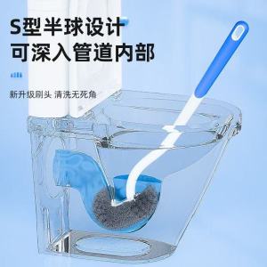 Self-Cleaning Silicone Toilet Brush for Home Use No Dead Angles Bathroom Cleaning Golf Toilet Brush Wall-Mounted Durability