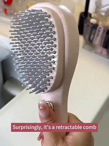 Retractable Magic Comb Scalp Massage Comb Smoothing Hairdressing Hair Comb Telescopic Portable Hair Cleaning Anti-static Hairdressing Tool