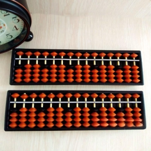 17 Digit Rods Math Abacus Brown Bead Soroban Abacus Maths Beginners Calculating Tool Educational Toy