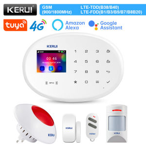 KERUI W204 4G Wireless Home Alarm System WIFI GSM Alarm Tuya Smart Security System Motion Sensor Detector Door Sensor Siren