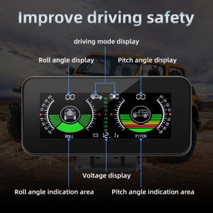 %New Smart Car HUD Head Up Display Inclinometer Slope Indicator Meter M60 Car Compass Inclinometer Speedometer with GPS 3 IN 1