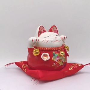 开运招财猫 招财 新年装饰 家居摆件 存钱罐 Fortune Cat Lucky Cat Japanese Red Good Luck Feng Shui Gift cny gift cny decoration Home Decorations Items Modern