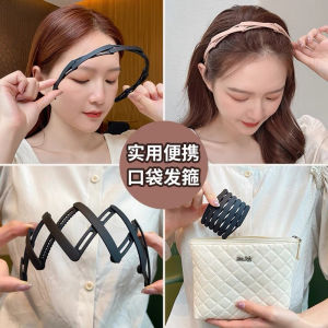 Foldable Hairband Women Travel Essential Small Outdoors Camping Beauty Care Accessories Non-Mandatory Hair Clips