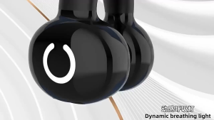 New Ear Clip Bluetooth Headset Bluetooth 5.4 Earphones HiFi Stereo Headset With Breathing Light Single Bone Conduction Bluetooth Earphones Touch Control Cancelling Sports Wireless Earbuds With Mic