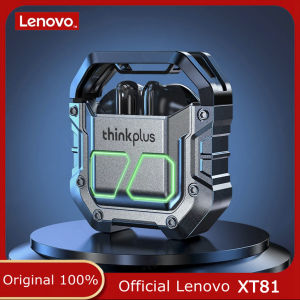 Lenovo XT81 headset Bluetooth 5.3 game headset 9D bass surround sound wireless headset Low latency LED headset with microphone compatible with ios Android