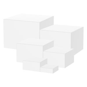 Bộ 6 Đế Bánh Acrylic Xếp Chồng Được Giá Đỡ Bánh Ngọt Khay Đựng Thức Ăn Cho Tiệc Buffet Trang Trí 6 Kích Cỡ Khác Nhau