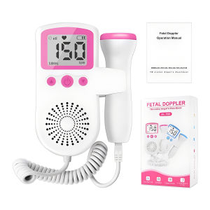 3MHz Ultrasound Fetal Heart Rate Monitor - Portable Doppler Stethoscope for Pregnant Women Safe Home Fetal Heartbeat Detector