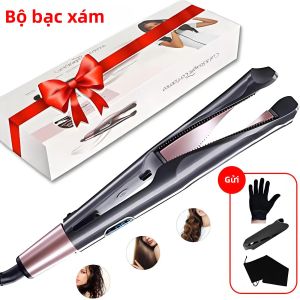 Máy Làm Thẳng Và Uốn Tóc 2 Trong 1 Năm 2025 Ion Âm Làm Nóng Nhanh Chuyên Nghiệp Dùng Được Cho Tóc Khô Và Ướt Dụng Cụ Tạo Kiểu Tóc Cho Nhà Và Du Lịch