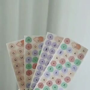 MOMO Creative Ins Bear Letter Sticker DIY Scrapbooking Journal Decorative Sticker Random