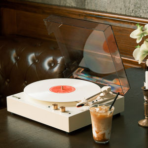 Retro Vinyl Record Player Bluetooth Speaker Simple Living Room Black Glowing Phonograph Gift T-90 Model from Shenzhen China