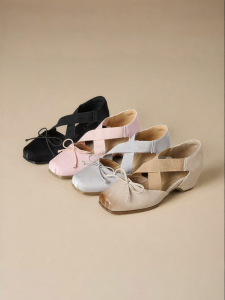 Hotwind | Ballet-inspired Cross-strap Square-toe Mary Jane Shoes