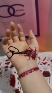 สติกเกอร์ฮาโลวีน Halloween tattoo stickers ติดหน้าติดร่างกาย สติ๊กเกอร์รอยสักสยองขวัญแบบเย็บติดสมจริงแผลเป็น กันน้ำสติกเกอร์DIY รอยสักชั่วคราว