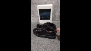 Nixon Sepatu Pantofel Pria Oxford Hitam Casual