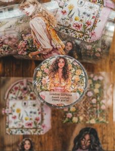 Fairy Lights Journal - READY STOCK/ art journaling/ scrapbook deco/ LG: Sweet Pastel Rosey Girls PET tape (kiss cut)
